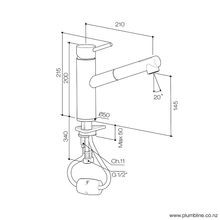 Buddy Low Height Kitchen Mixer With Pull Out Spray gallery detail image