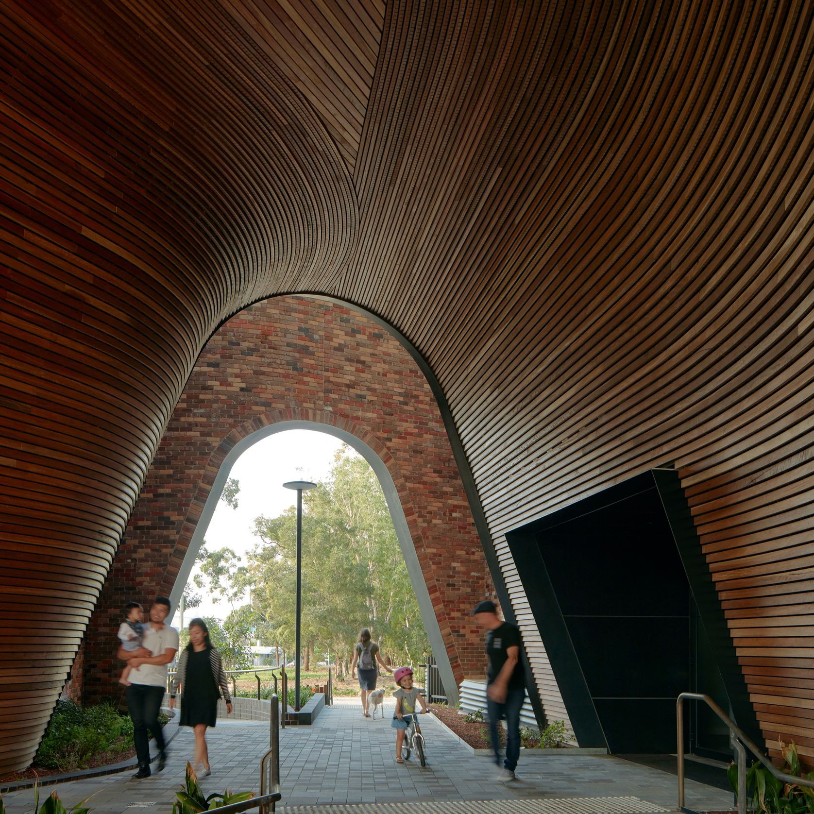 Curved Timber Click-on Battens gallery detail image