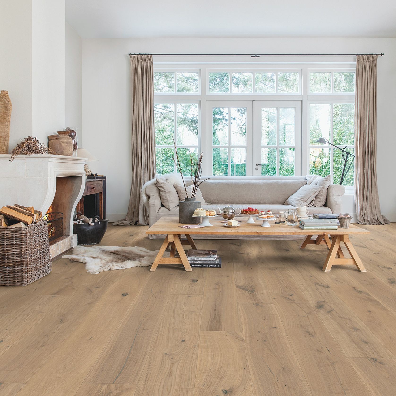 Quick-Step Massimo Cappuccino Blonde Oak Extra Matt Timber Flooring gallery detail image