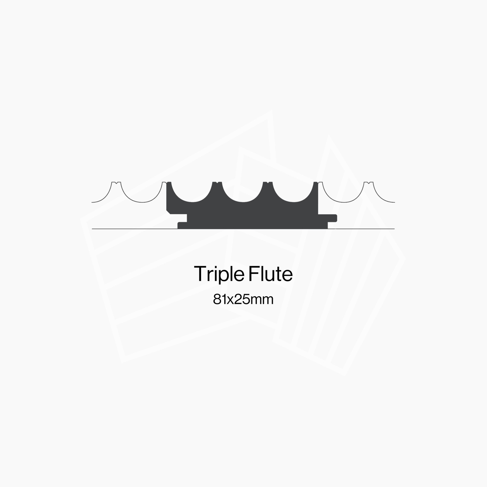 Triple Flute | Prefinished Timber Lining Board gallery detail image
