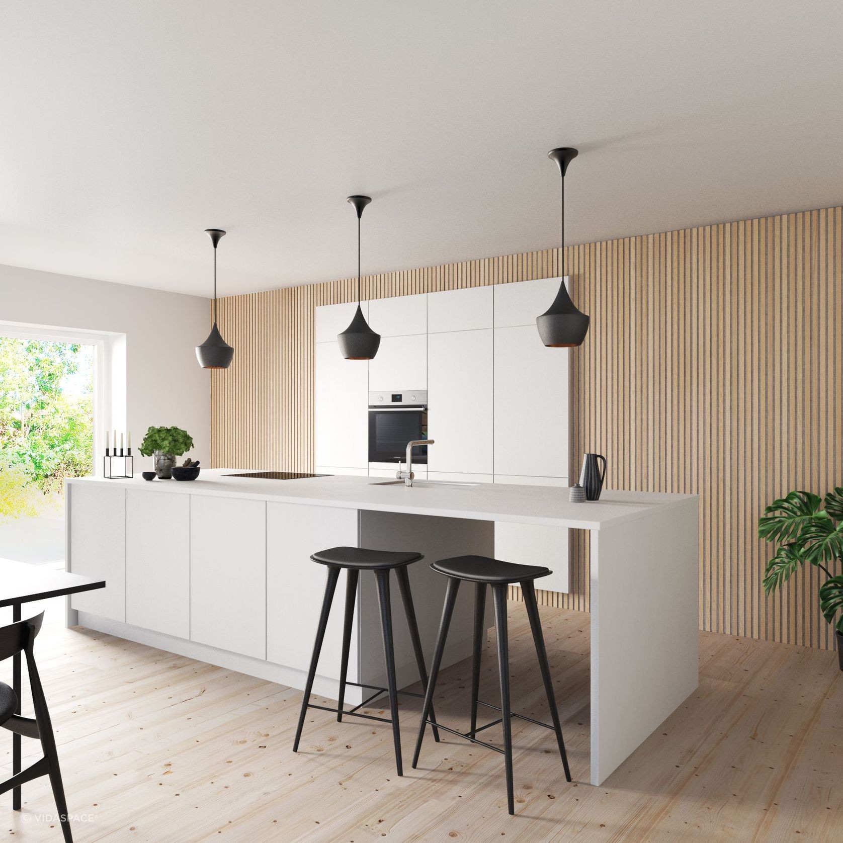 Grey Oak Acoustic Timber Slat Panel gallery detail image