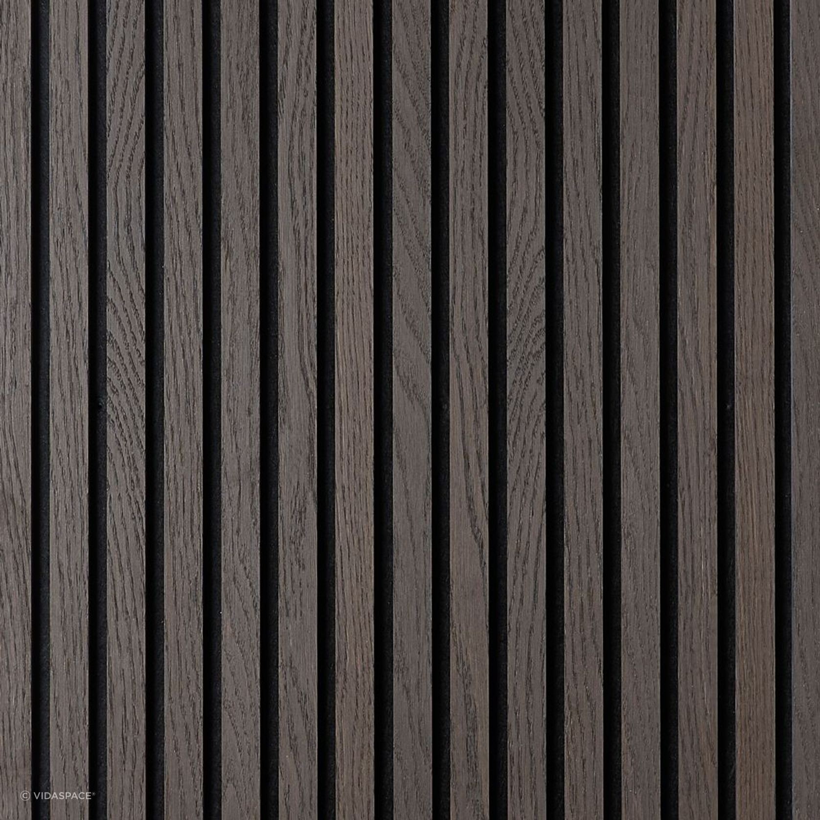 Smoked Oak Acoustic Timber Slat Panel gallery detail image