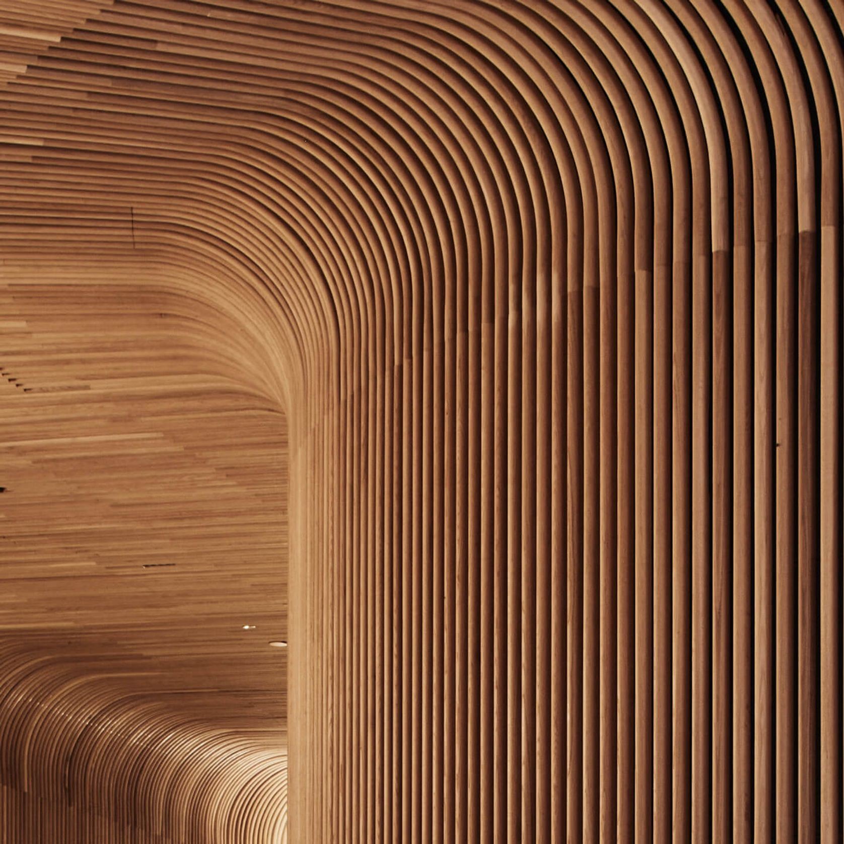 Curved Timber Click-on Battens gallery detail image