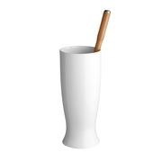 Fairfield - White ceramic toilet brush set gallery detail image