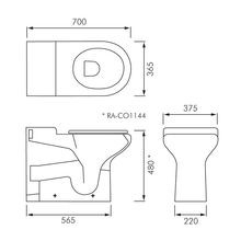RAK Compact Accessible Wall Faced Toilet Pan gallery detail image