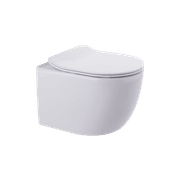 Luci Wall Hung Pan Slim Seat Rimless Gloss White gallery detail image