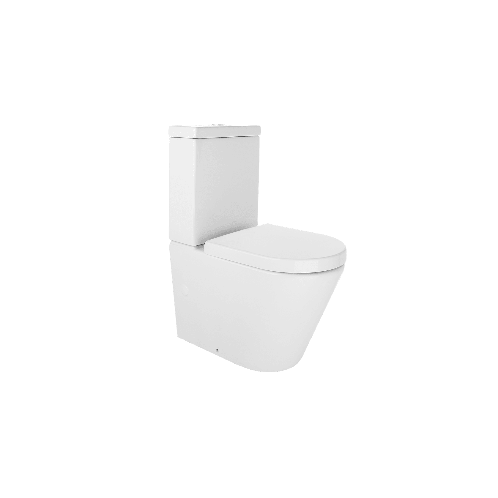 Vivo Toilet Suite with Thick Seat Gloss White gallery detail image