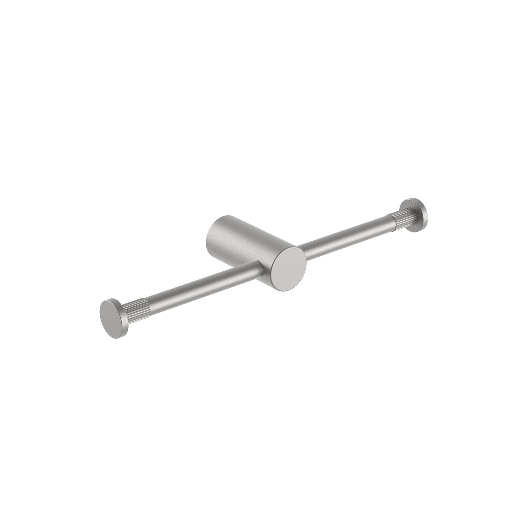 Caddence Double Toilet Paper Holder Brushed Nickel gallery detail image