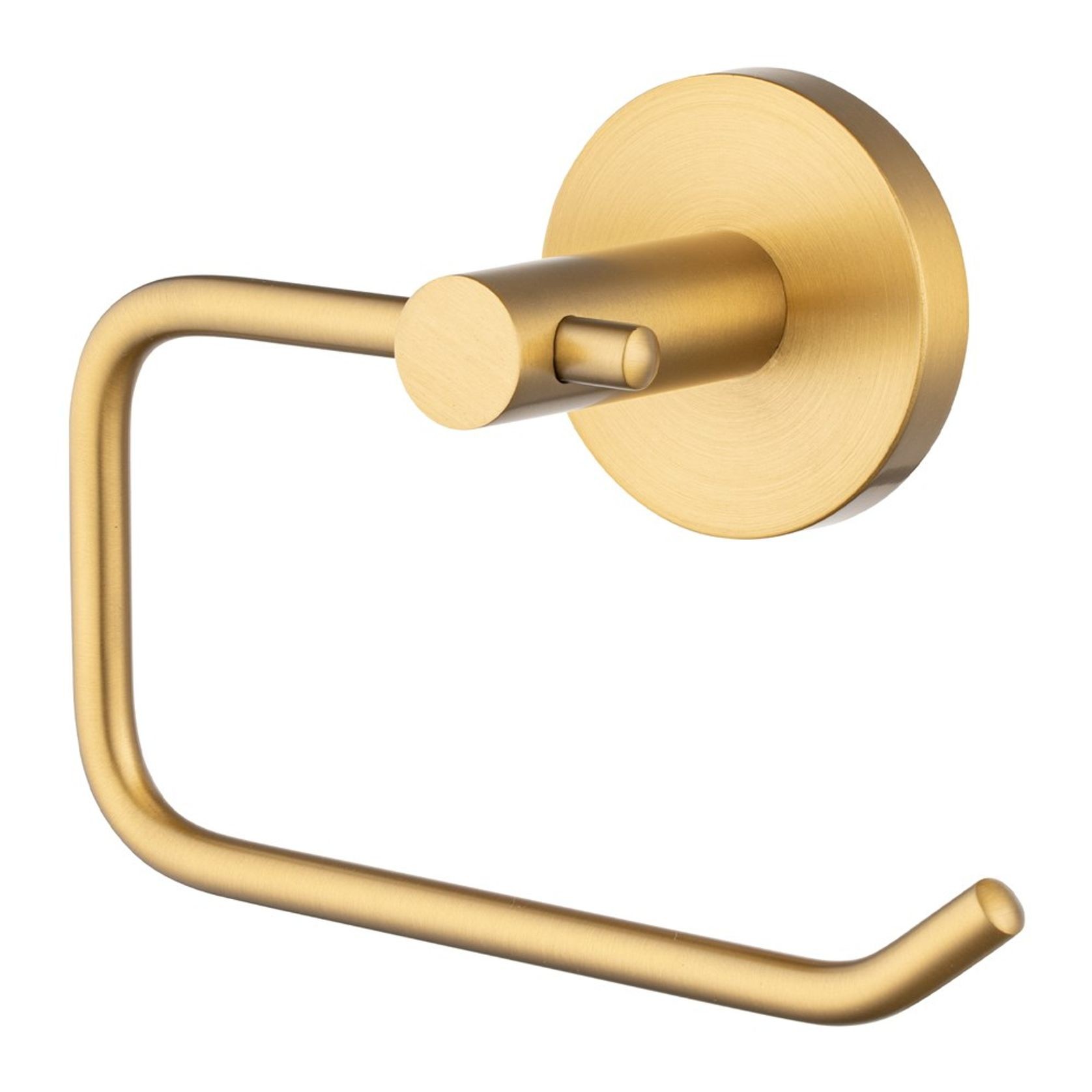 Lucid Pin Toilet Roll Ring Brushed Brass gallery detail image