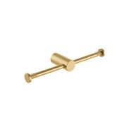 Caddence Double Toilet Paper Holder Brushed Brass gallery detail image