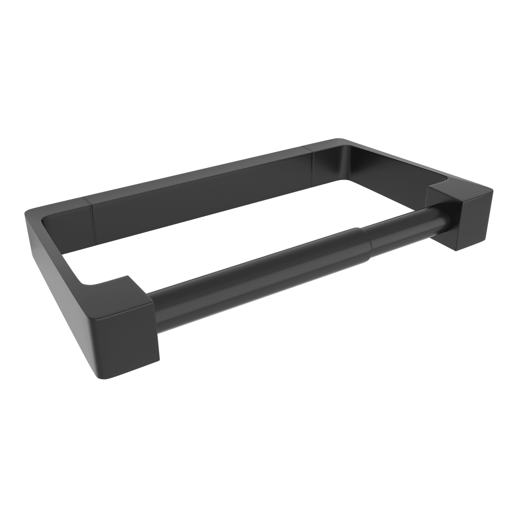 Mode Toilet Roll Holder Satin Black gallery detail image