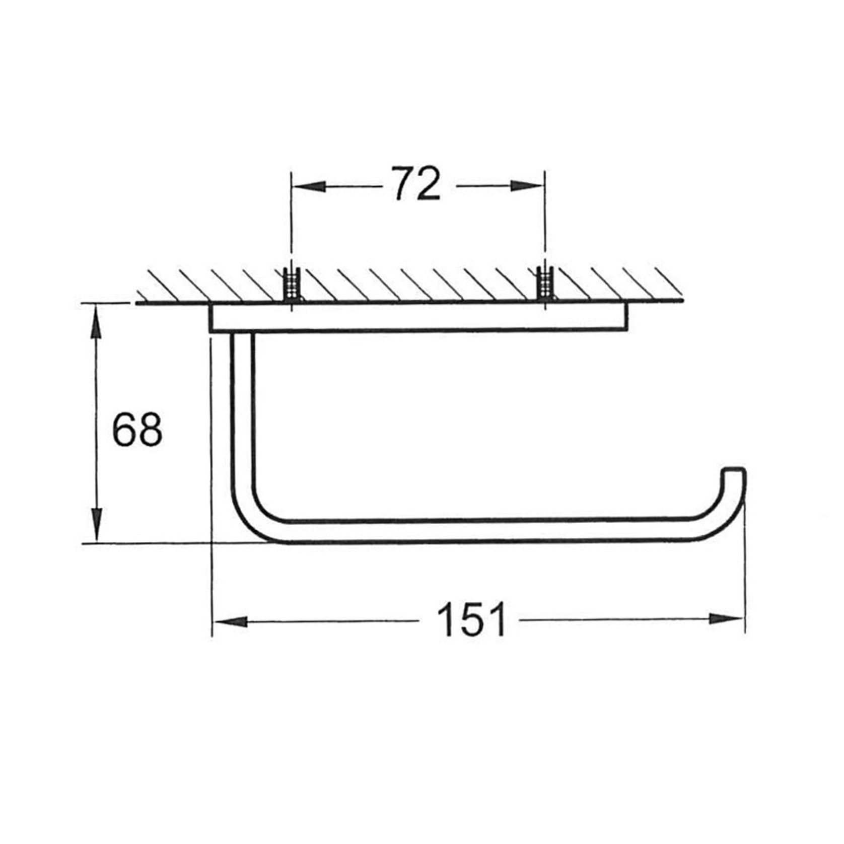 Cubic Toilet Roll Holder Chrome gallery detail image
