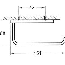 Cubic Toilet Roll Holder Satin Black gallery detail image