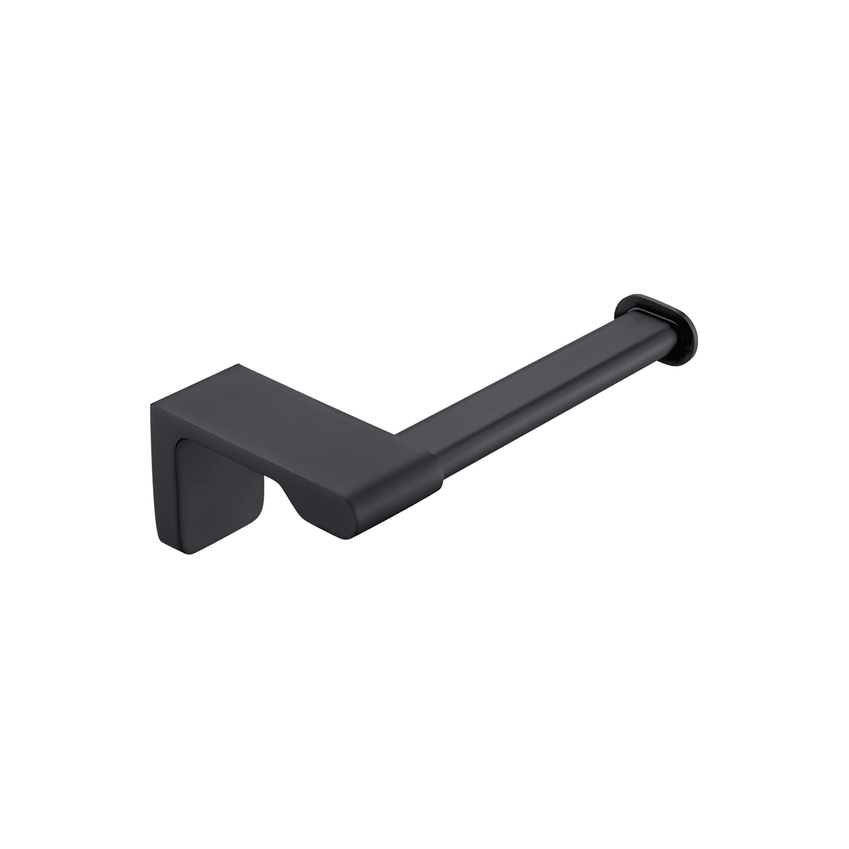 Abode Toilet Roll Holder Matte Black gallery detail image