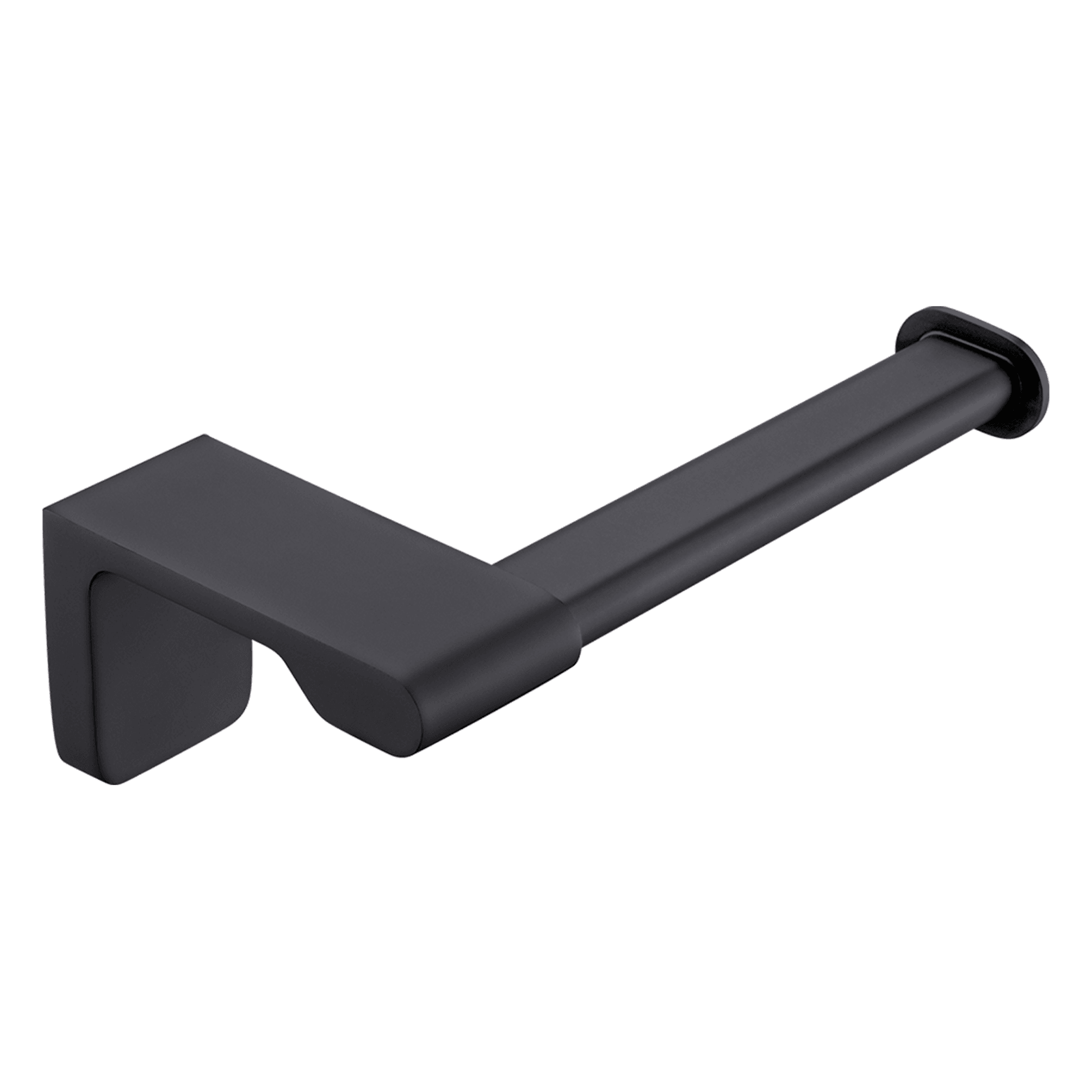 Abode Toilet Roll Holder Matte Black gallery detail image