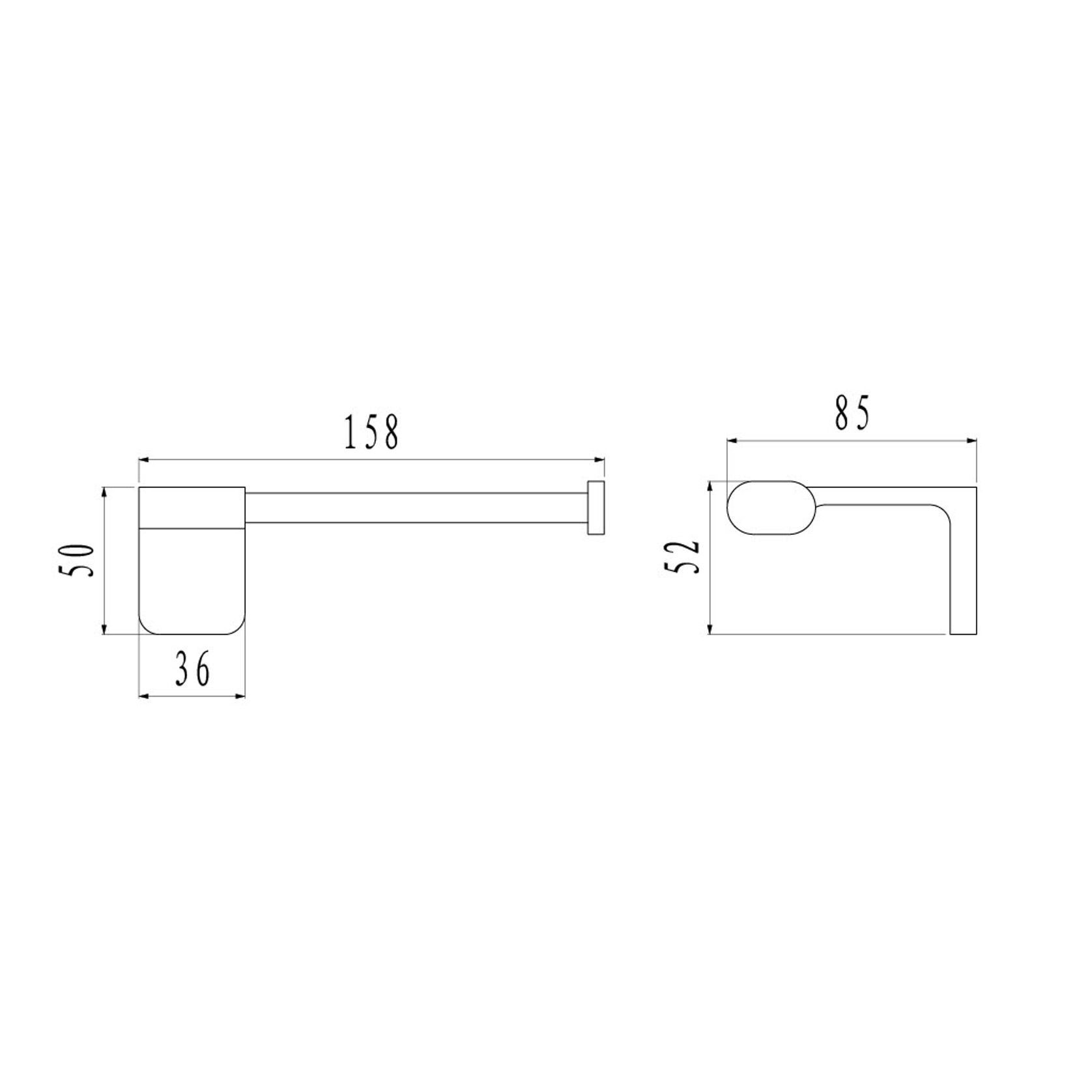 Abode Toilet Roll Holder Brushed Nickel gallery detail image