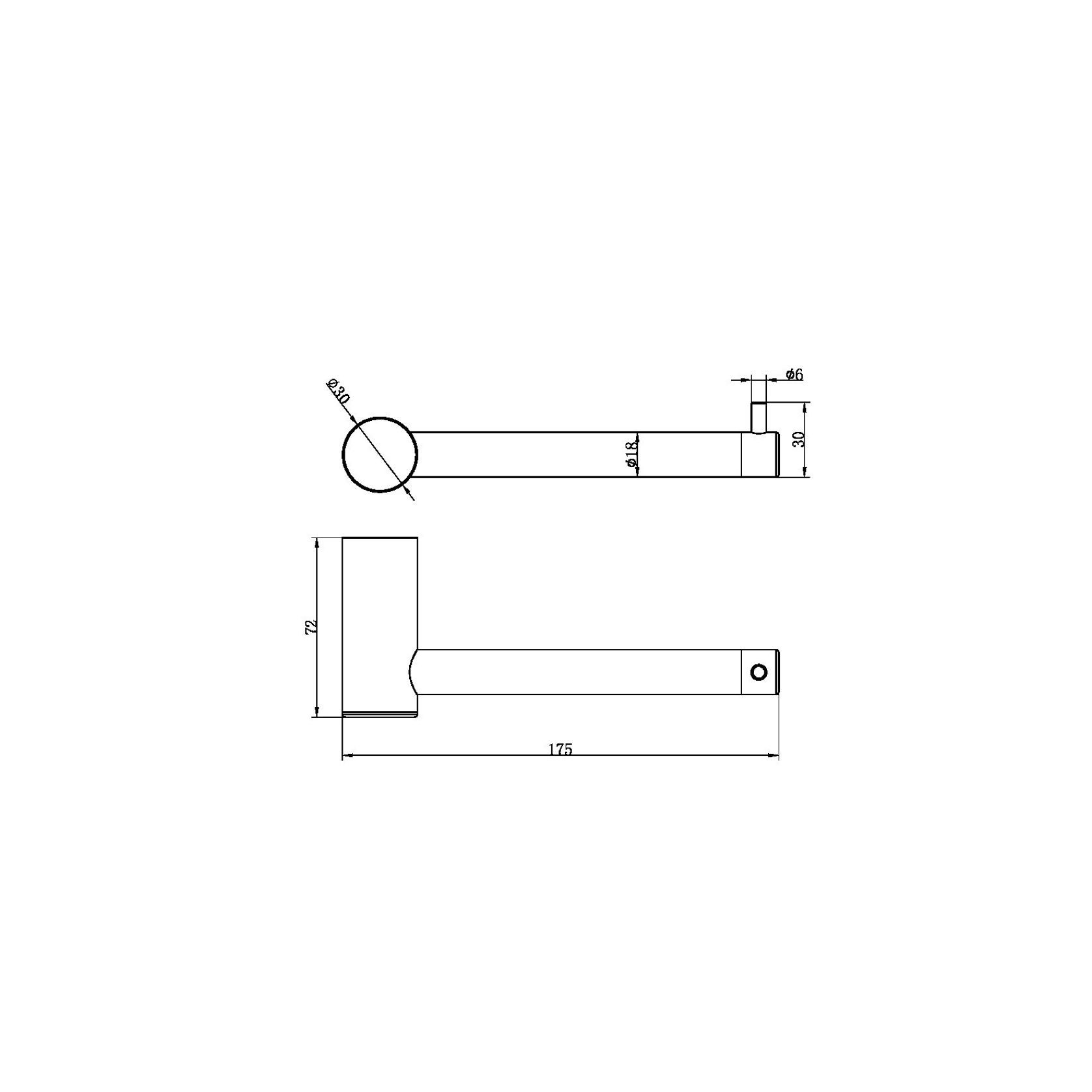 Zen SS316L Toilet Roll Holder | Graphite gallery detail image