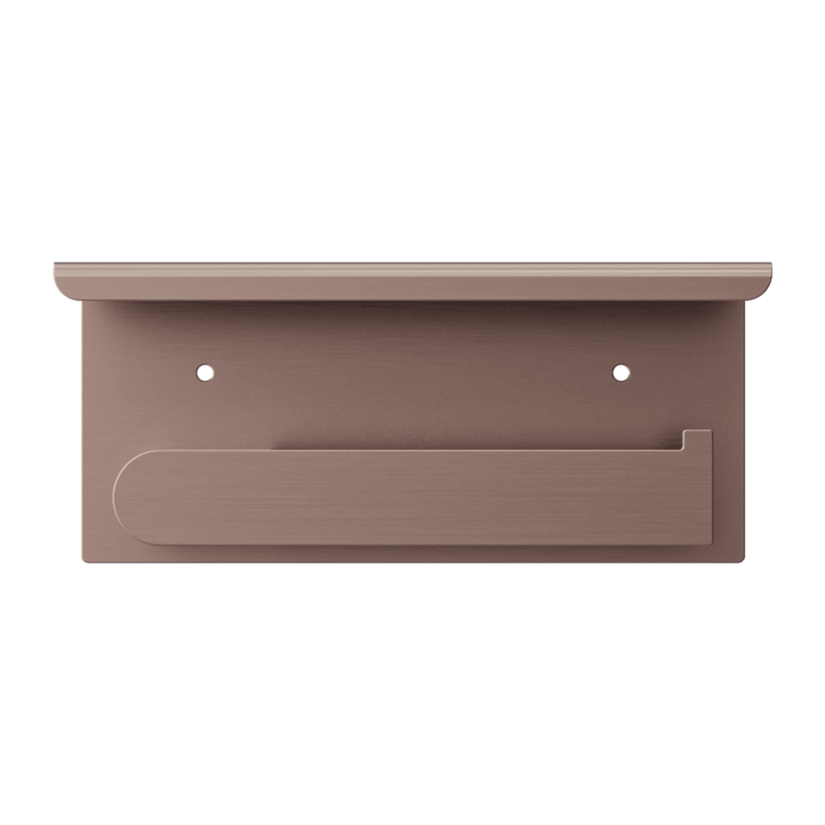 Bianca Toilet Roll Holder & Phone Holder | Brushed Bronze gallery detail image