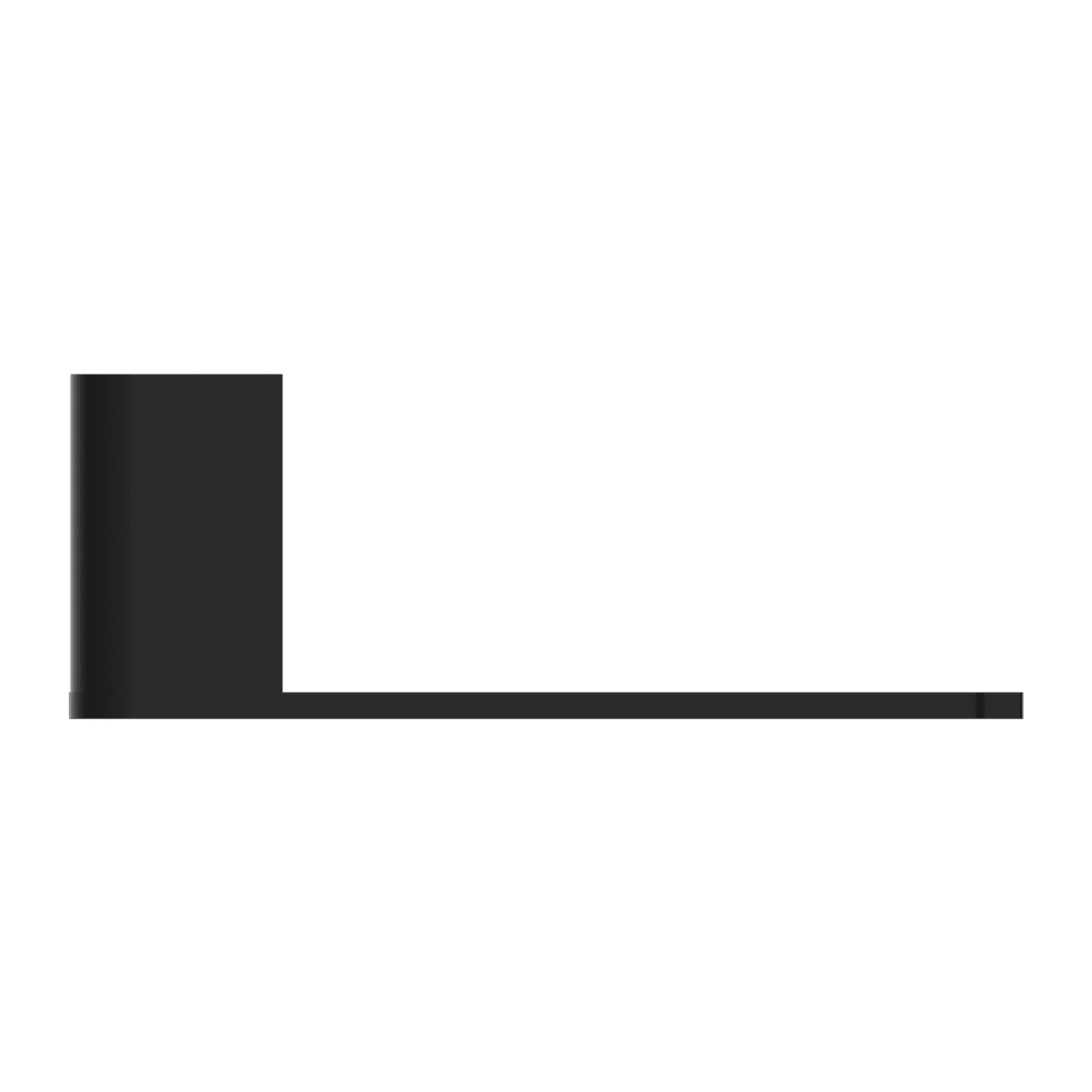 Bianca Toilet Roll Holder | Matte Black gallery detail image