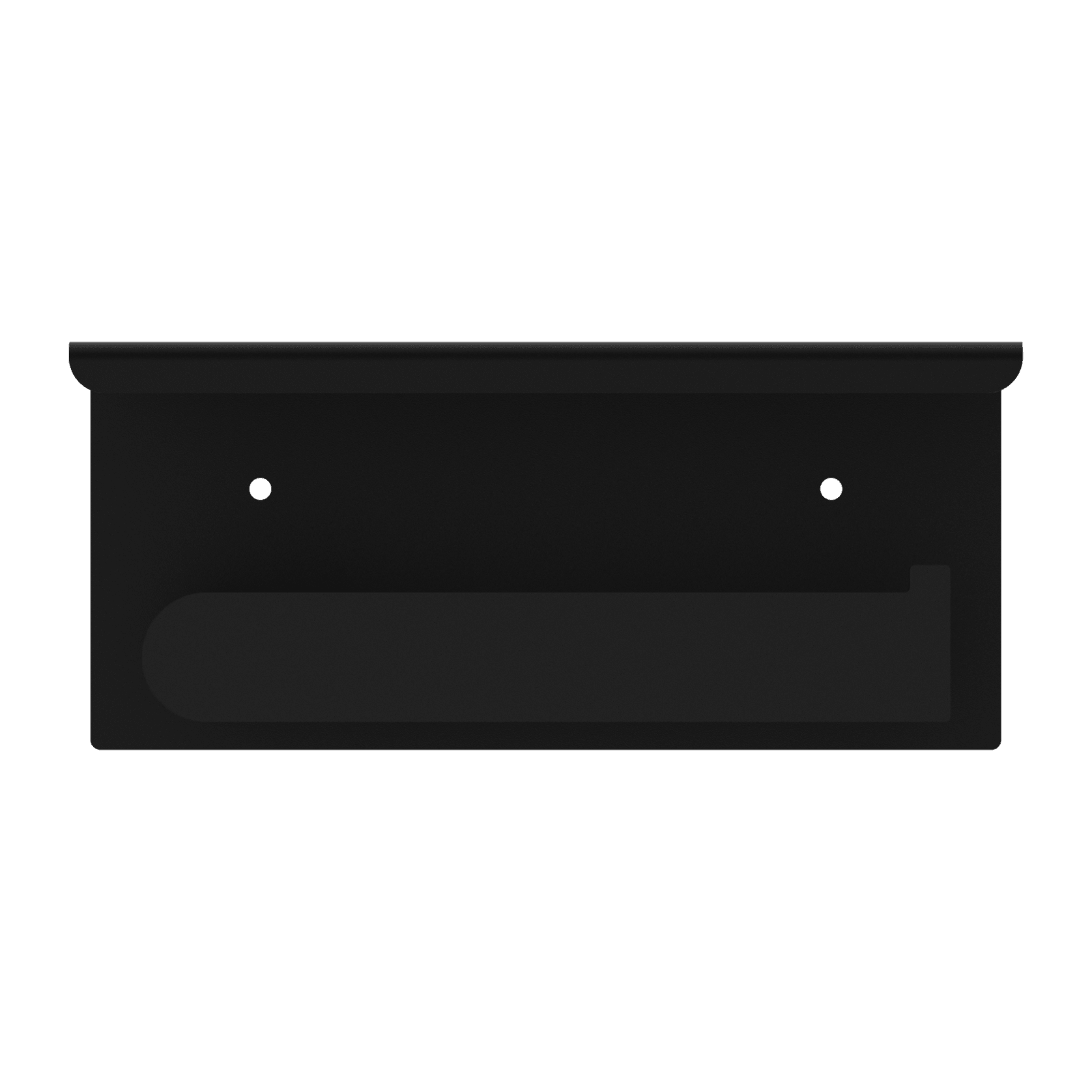 Bianca Toilet Roll Holder & Phone Holder | Matte Black gallery detail image