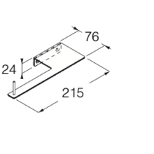 Blade Toilet Roll Holder by Boffi gallery detail image