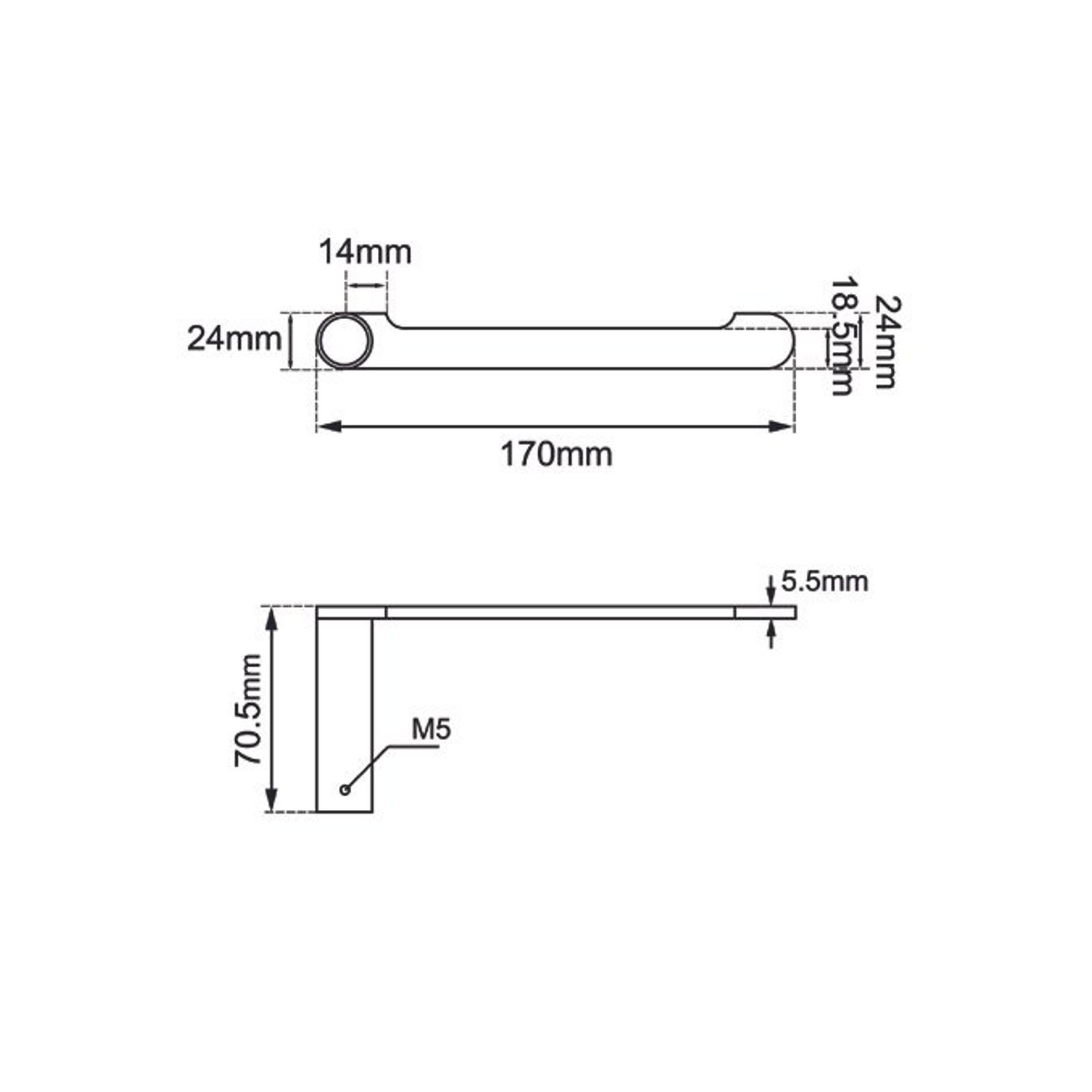 Rushy Toilet Roll Holder Brushed Brass gallery detail image