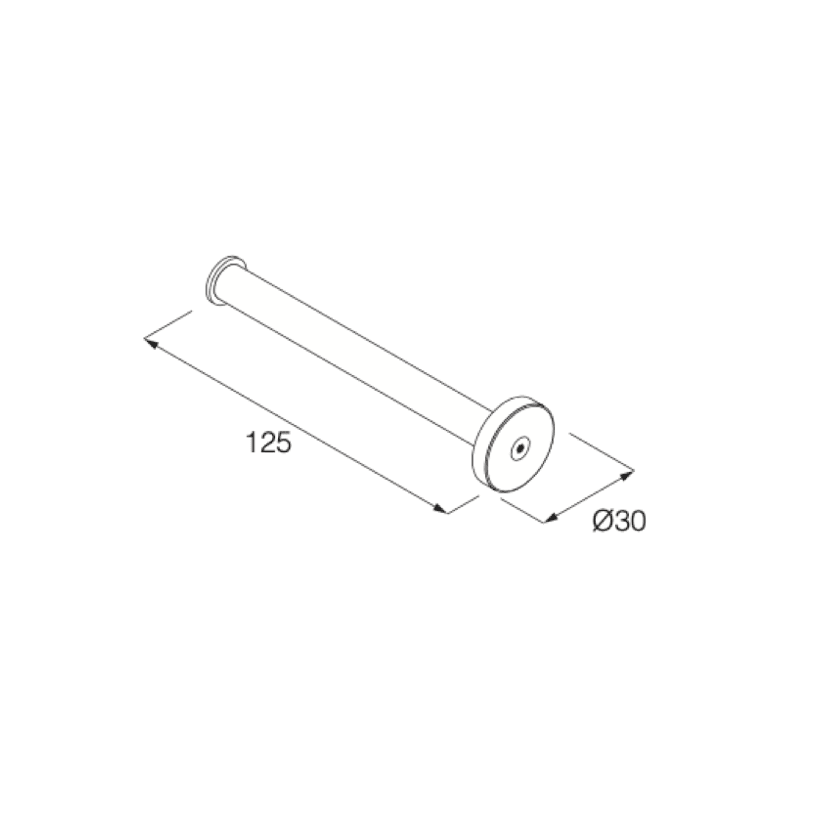 Minimal Toilet Roll Holder by Boffi gallery detail image