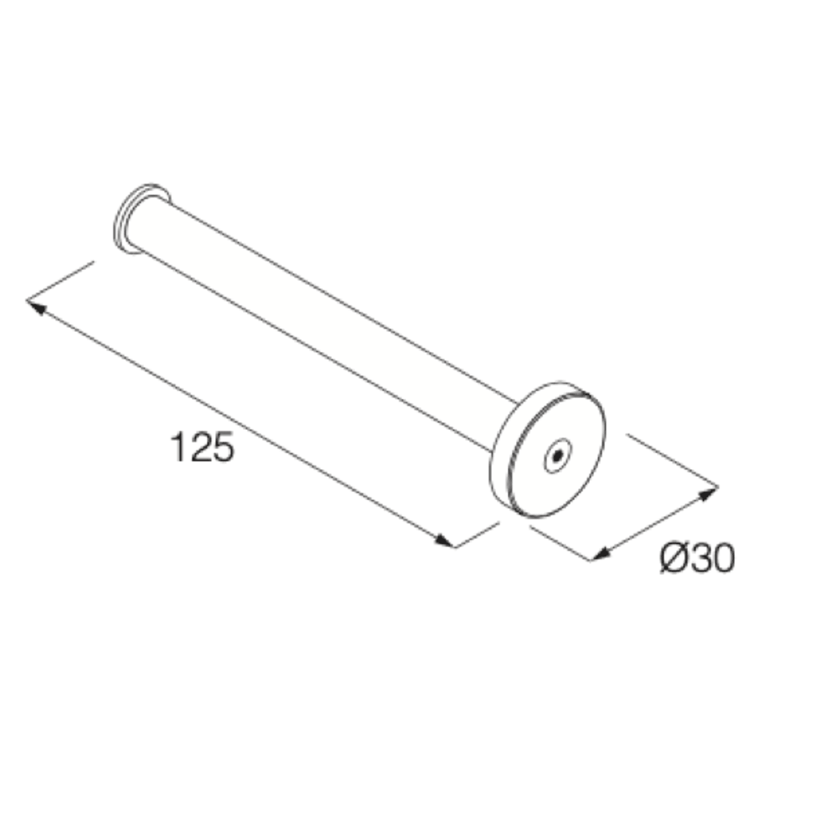 Minimal Toilet Roll Holder by Boffi gallery detail image