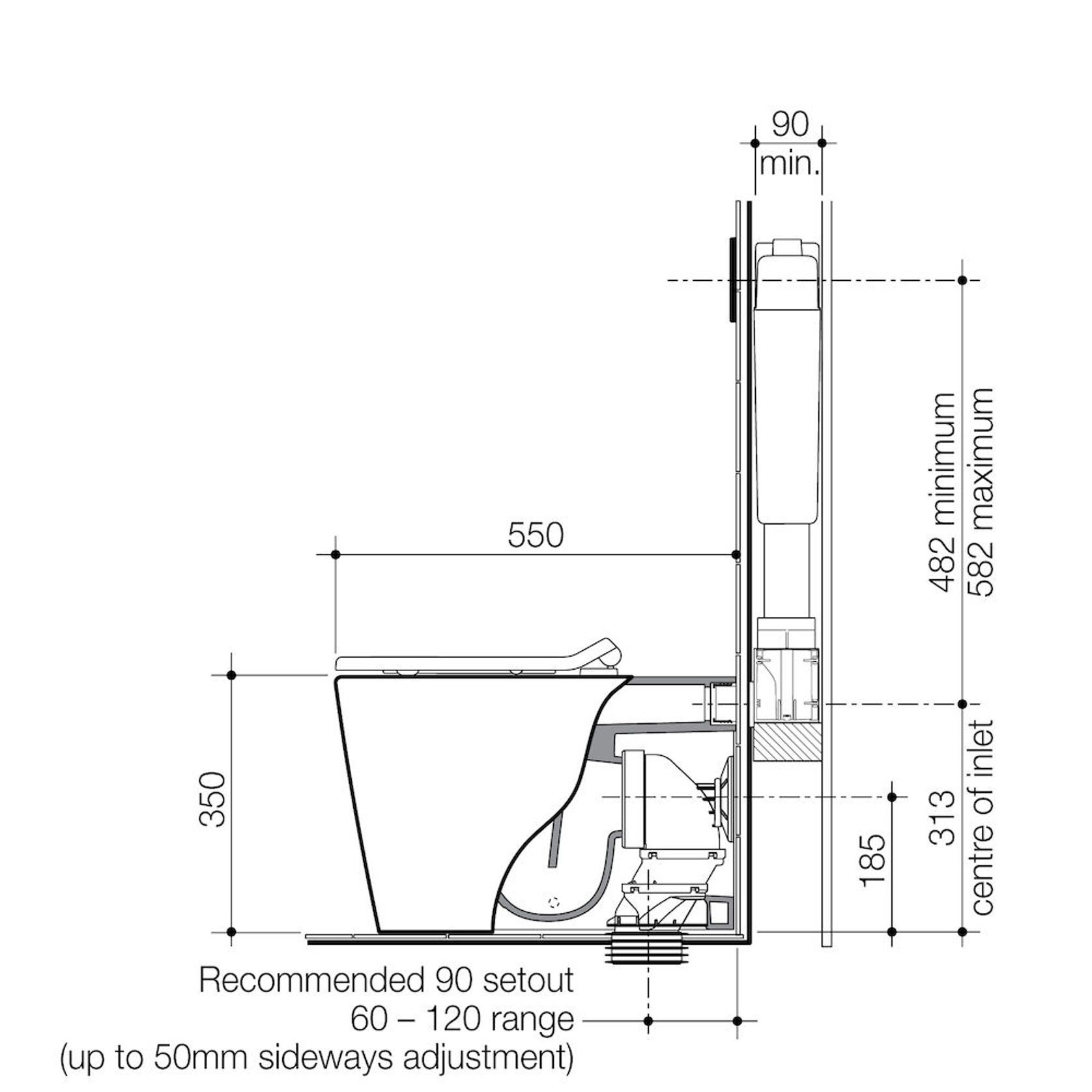 Liano Junior Cleanflush® Wall Invisi Series II® Toilet gallery detail image