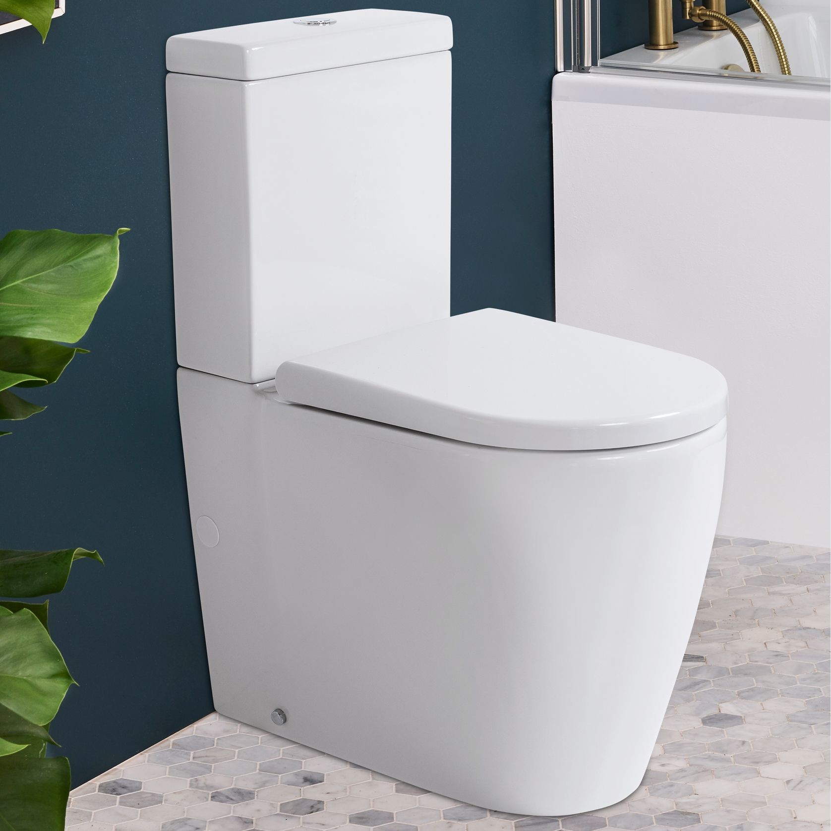 Cascade Easy Height Rimless Back-to-Wall Toilet Suite gallery detail image