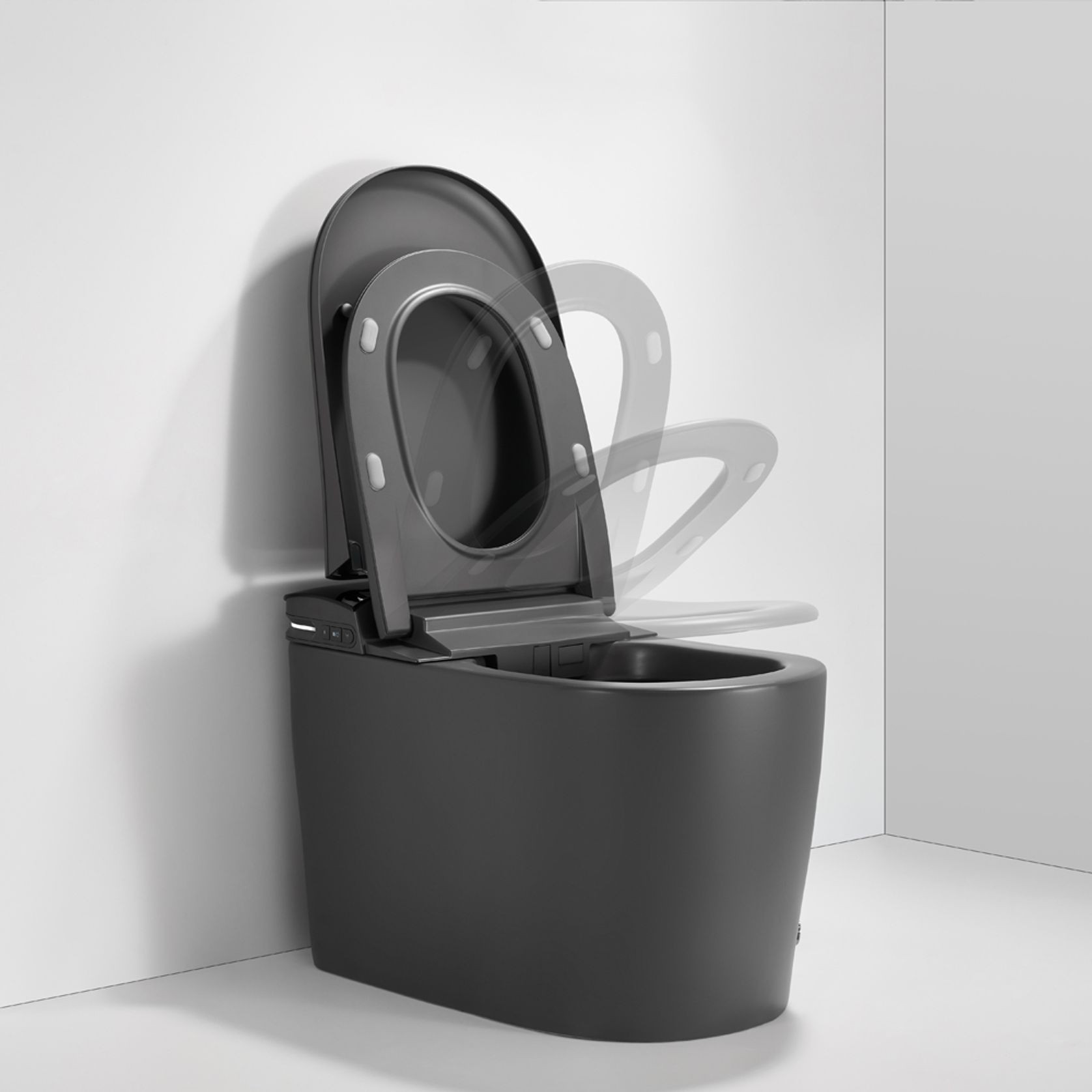 Smart Toilet Matte Grey gallery detail image