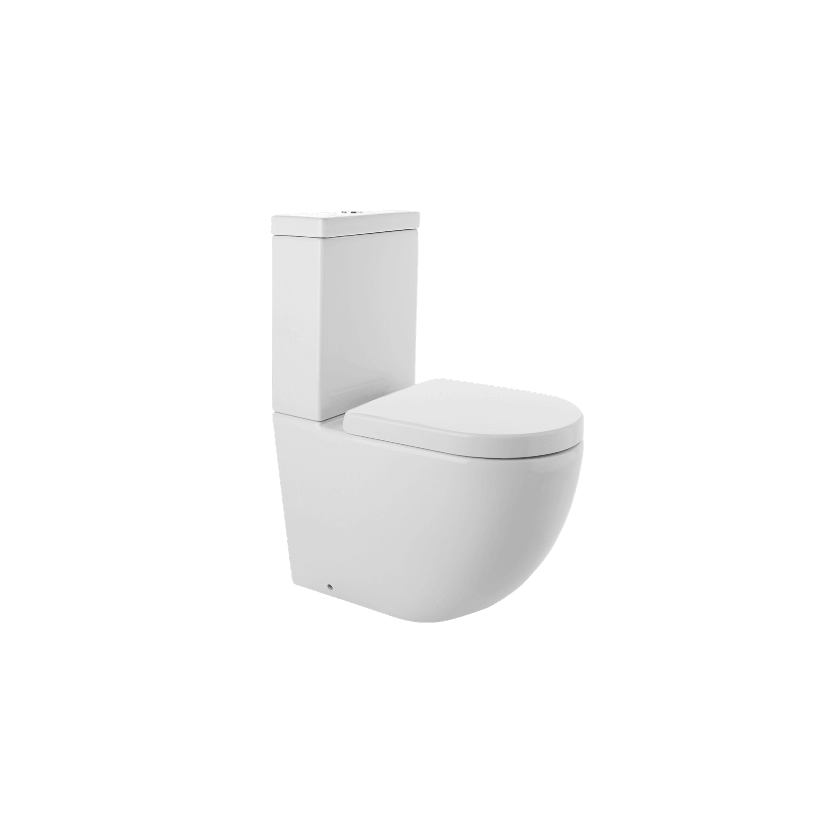 Luci2 Toilet Suite with Thick Seat Gloss White gallery detail image