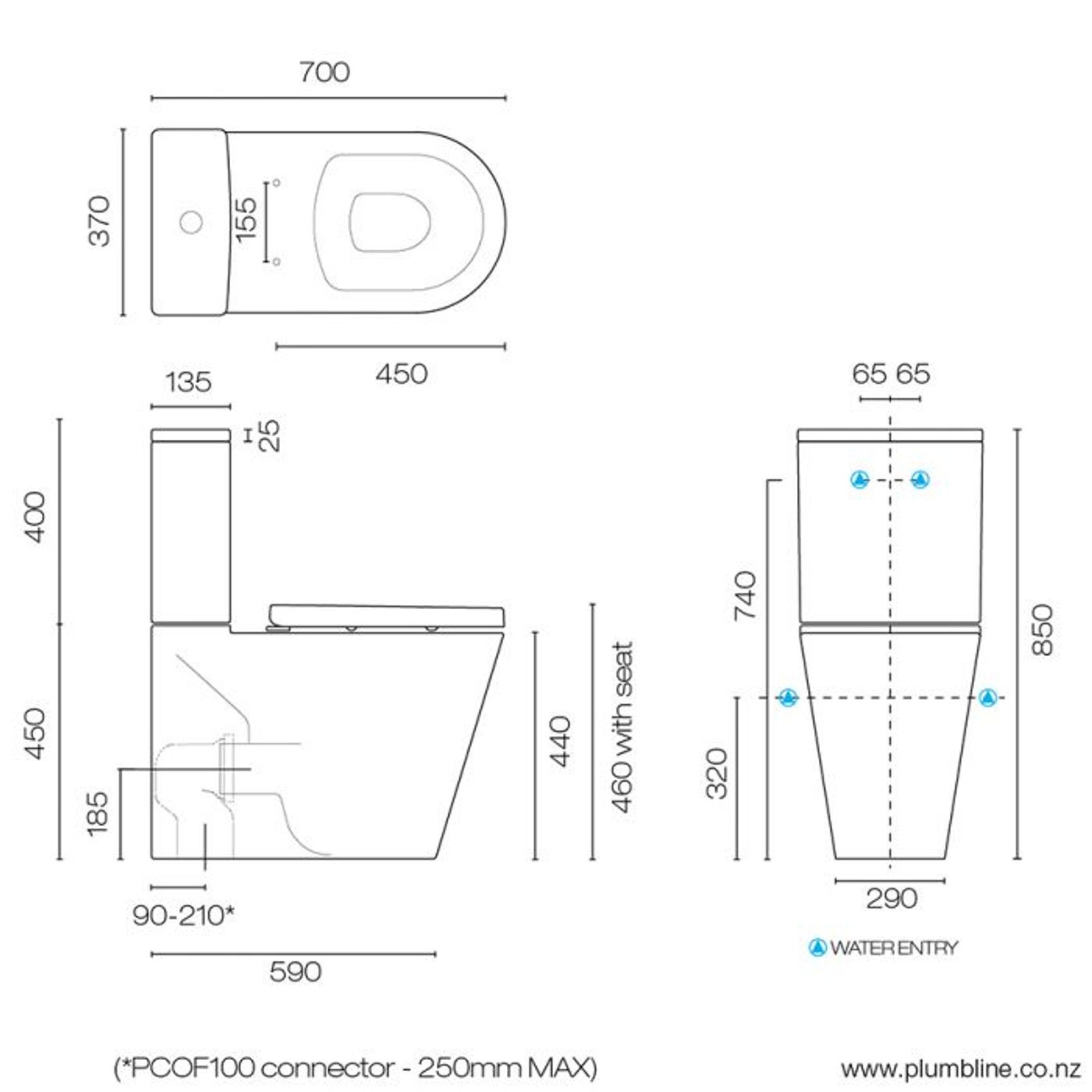 Evo 70 Accessible Back To Wall Toilet Suite gallery detail image