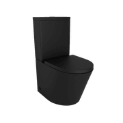 Vivo Toilet Suite Thick Seat Matte Black gallery detail image