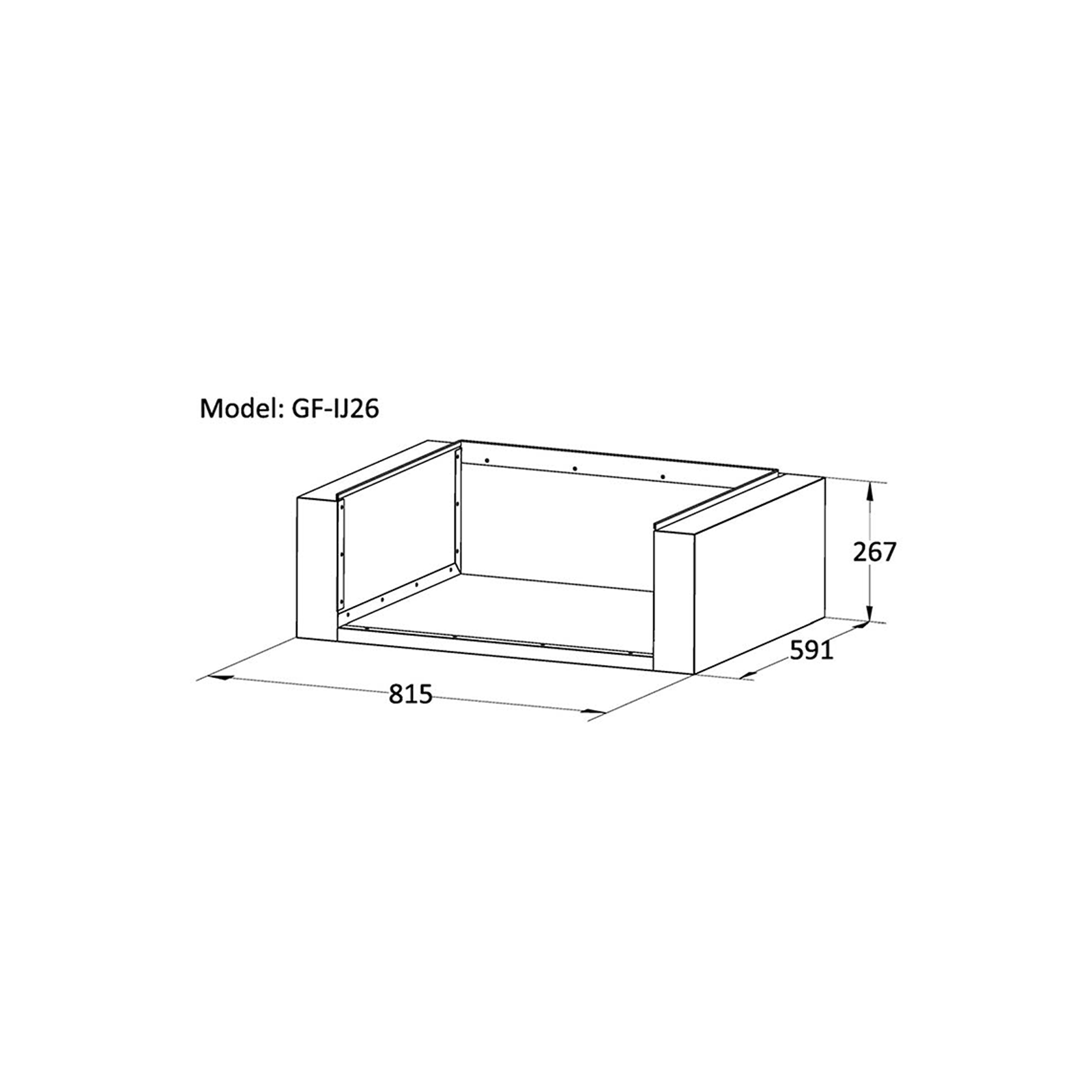 Grandfire Insulation Jacket for 26″ Inbuilt BBQ gallery detail image