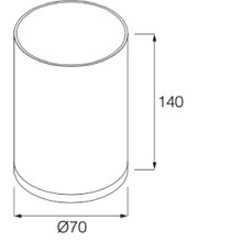 Minimal Glass Toothbrush Holder by Boffi gallery detail image