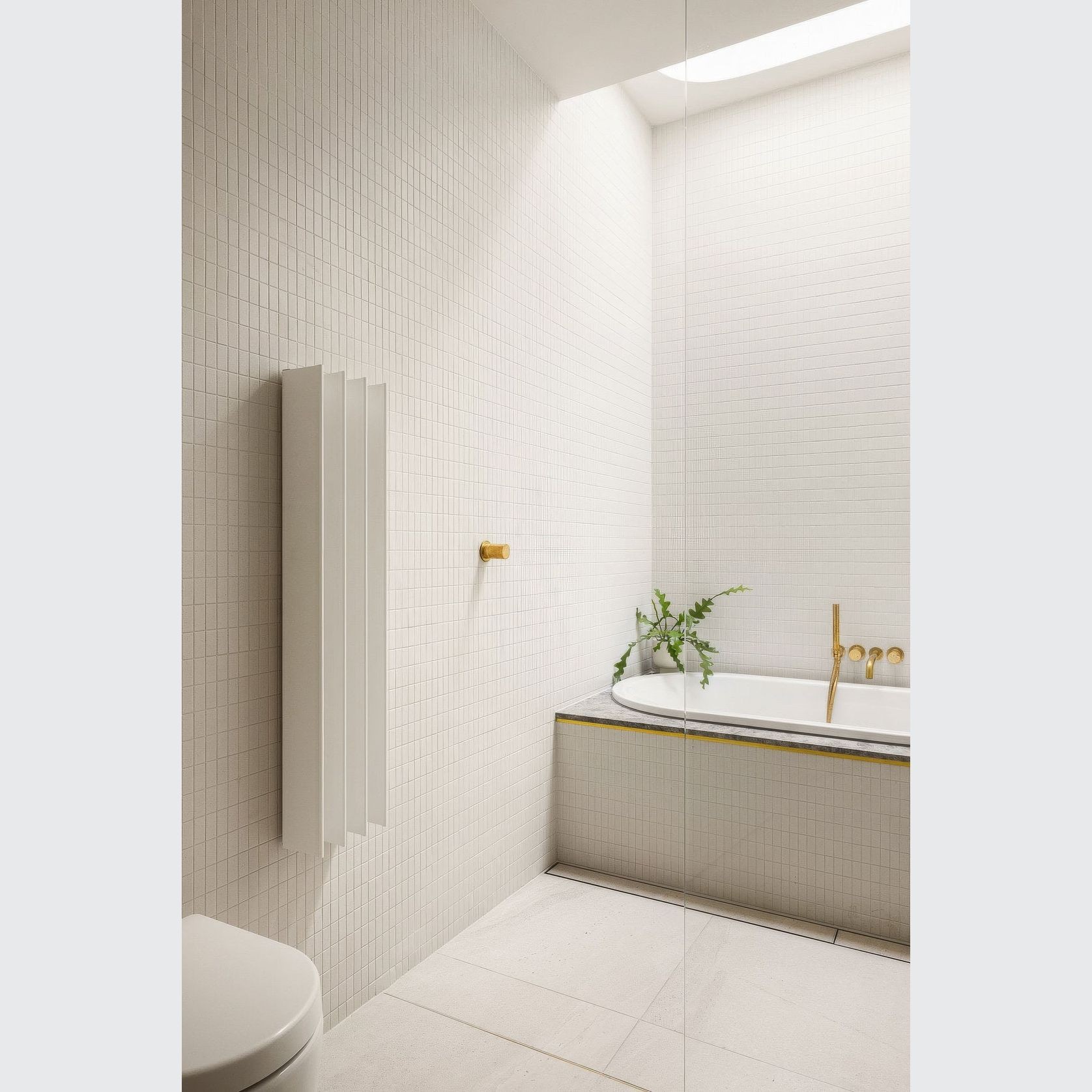 Gordon Heated Towel Rail | White gallery detail image