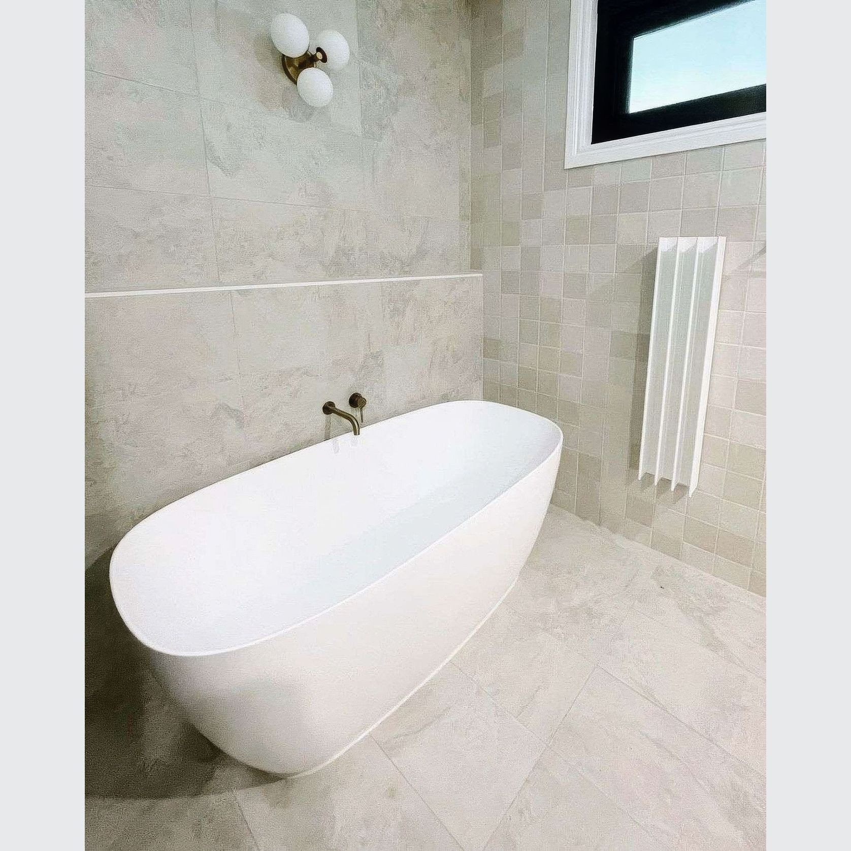 Gordon Heated Towel Rail | White gallery detail image