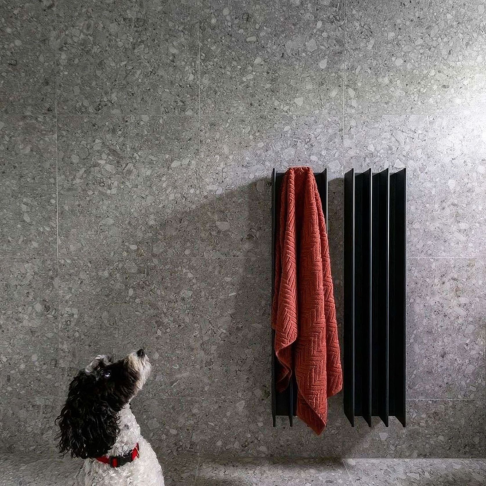 Gordon Heated Towel Rail | Black gallery detail image