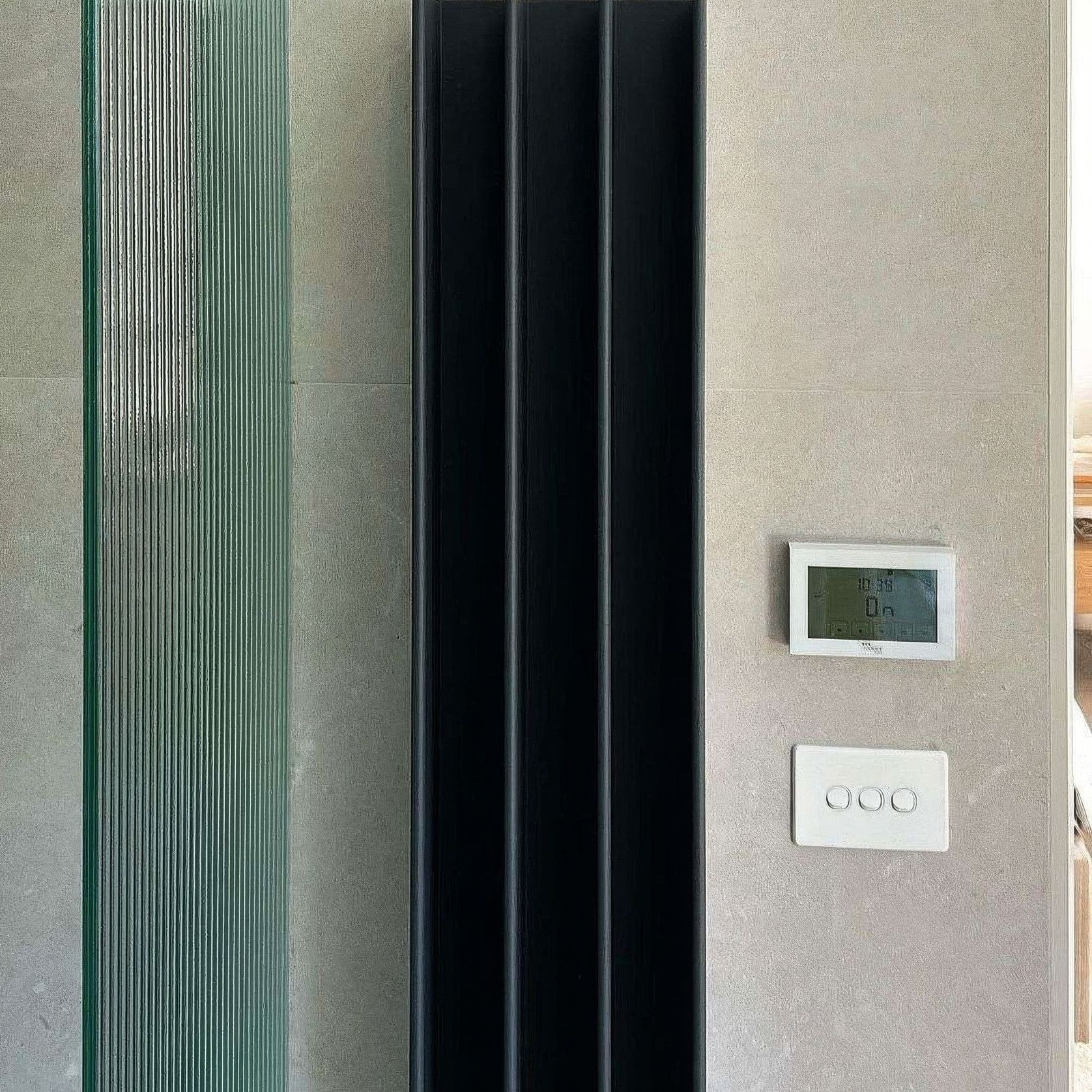 Gordon Heated Towel Rail | Black gallery detail image