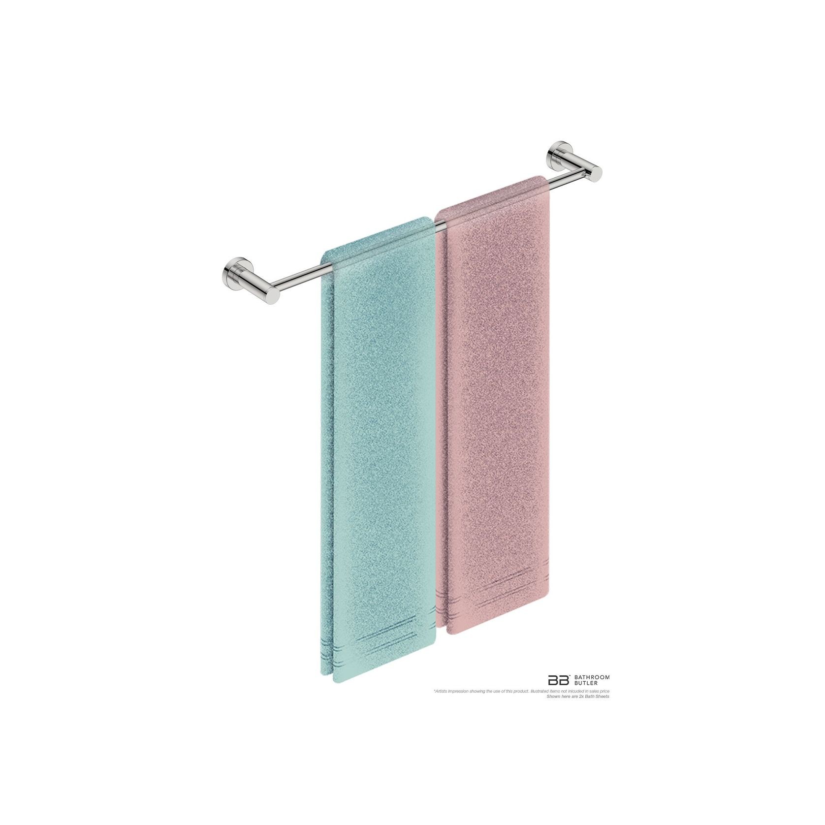 Single Towel Rail 650mm - 4600 Series Number 4672 gallery detail image