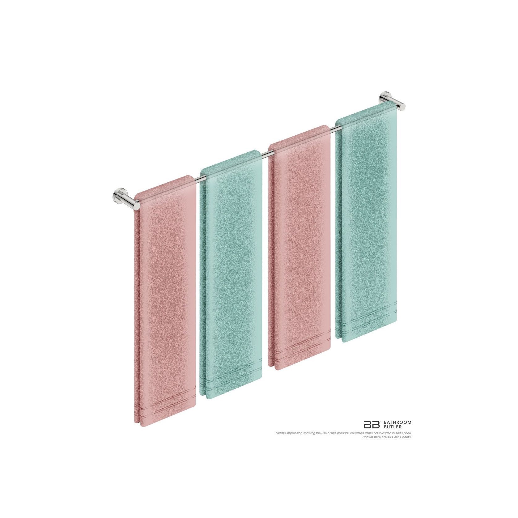 Single Towel Rail 1100mm - 4600 Series Number 4678 gallery detail image