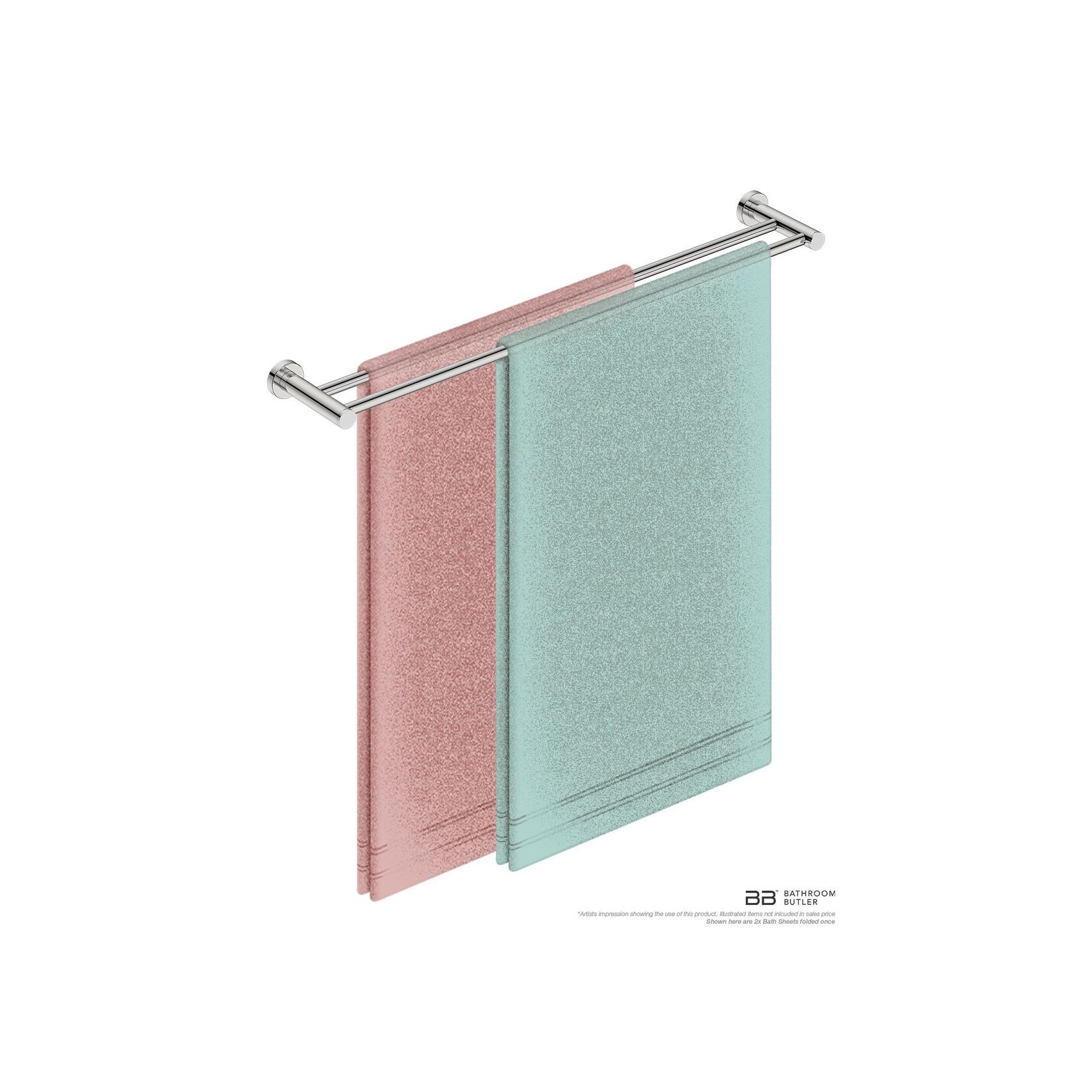 Double Towel Rail 800mm - 4600 Series Number 4685 gallery detail image