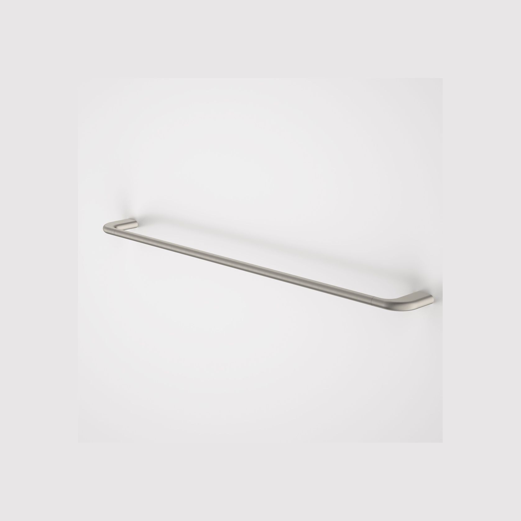 Contura II 820mm Single Towel Rail | Brushed Nickel gallery detail image