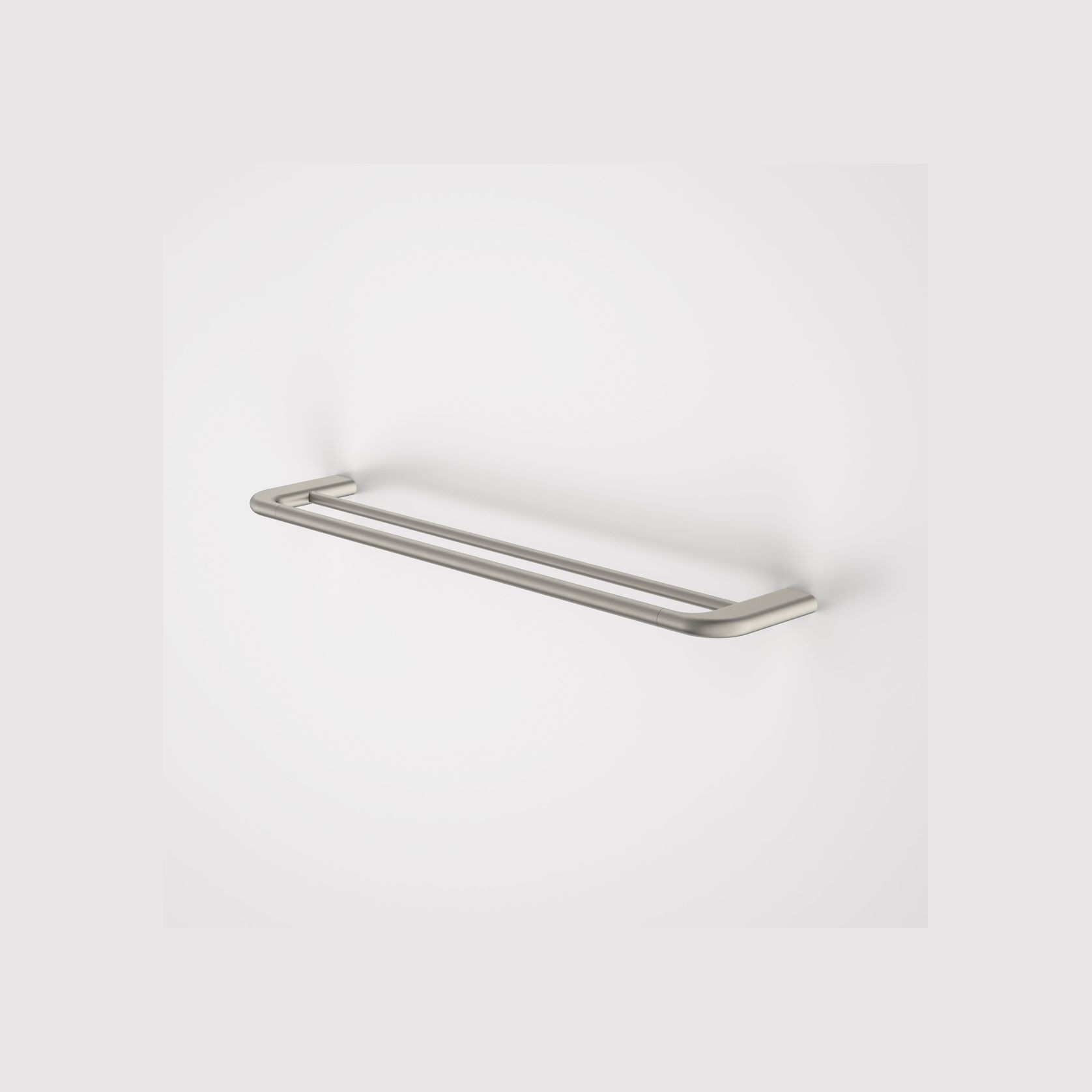 Contura II 620mm Double Towel Rail  | Brushed Nickel gallery detail image