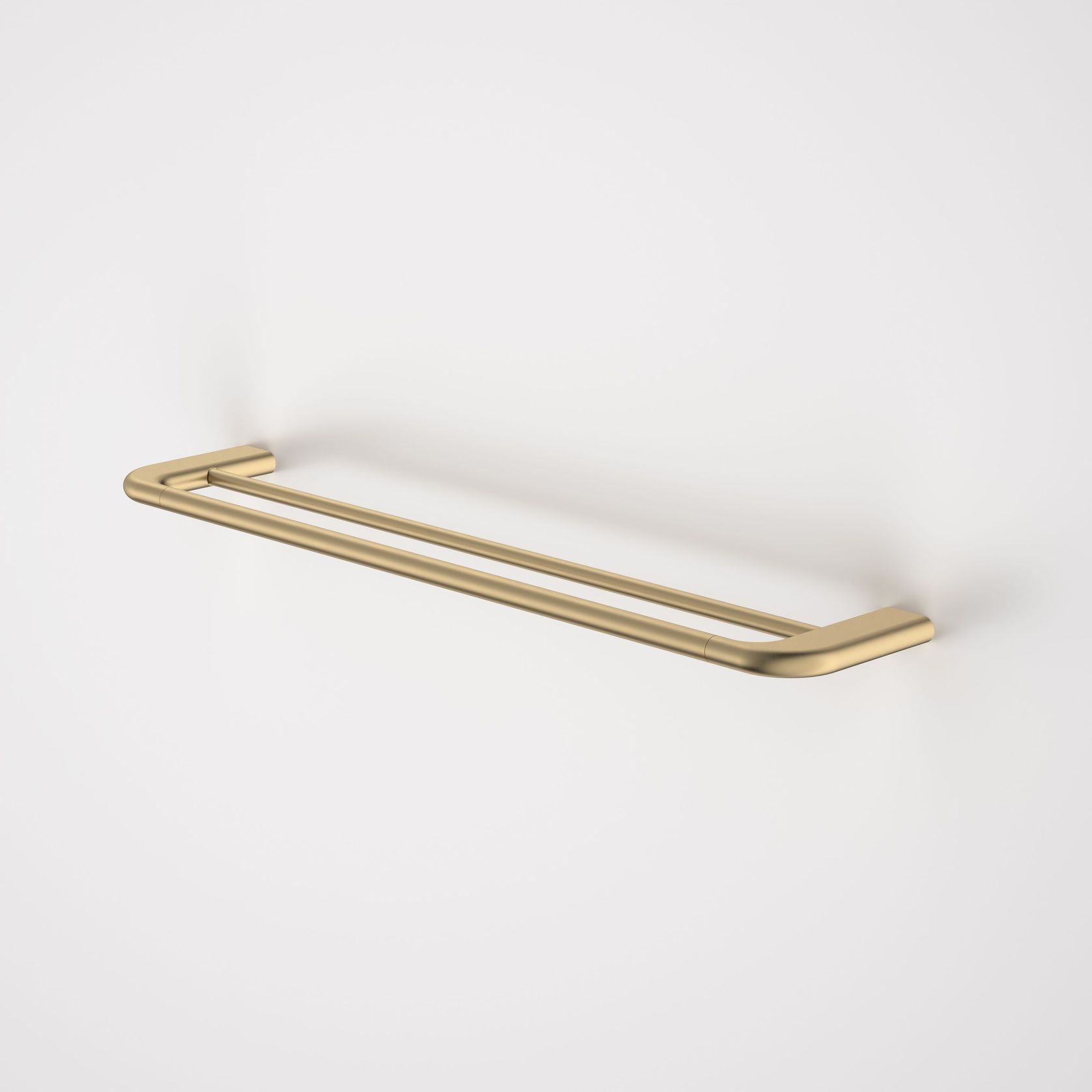 Contura II 620mm Double Towel Rail  | Brushed Brass gallery detail image