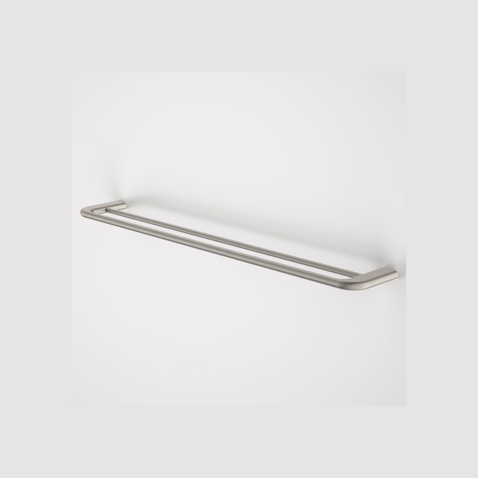 Contura II 820mm Double Towel Rail  | Brushed Nickel gallery detail image