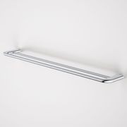 Contura II 820mm Double Towel Rail | Chrome gallery detail image