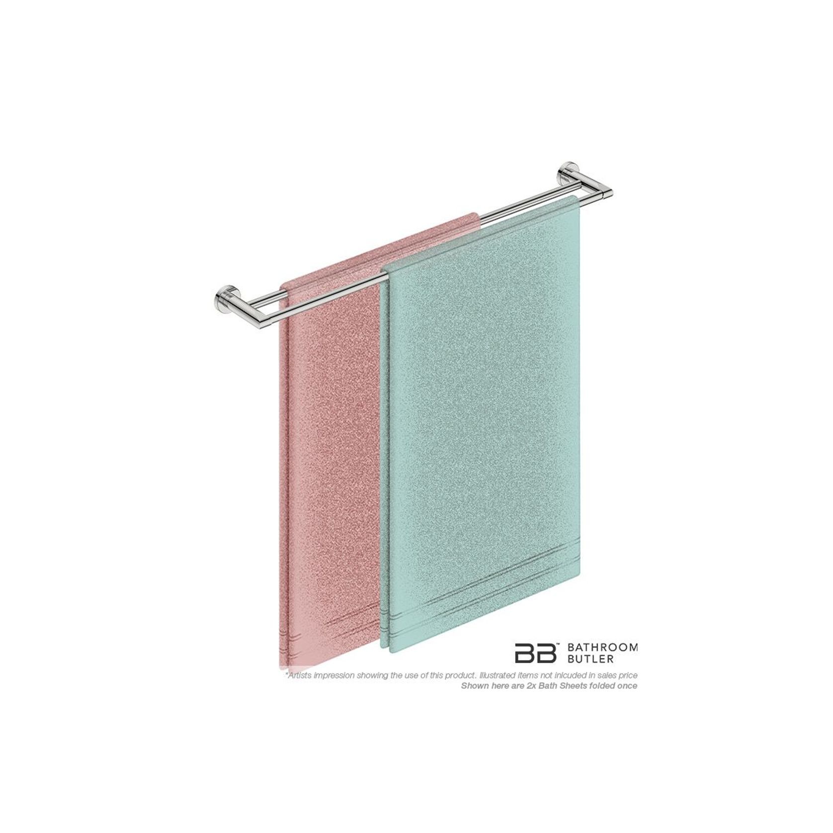 Double Towel Rail 800mm - 8200 Series Number 8285 gallery detail image