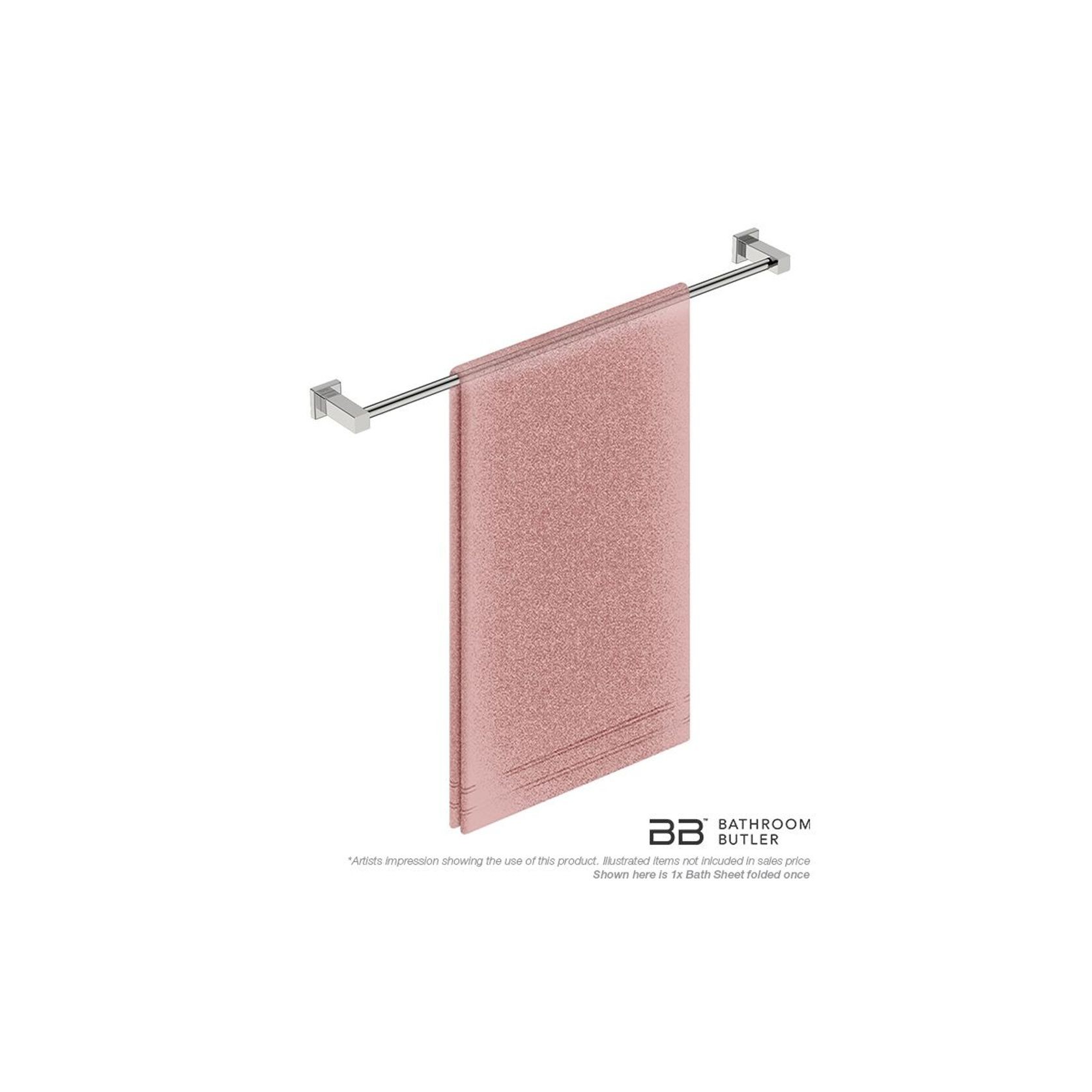 Single Towel Rail 800mm - 8500 Series Number 8575 gallery detail image